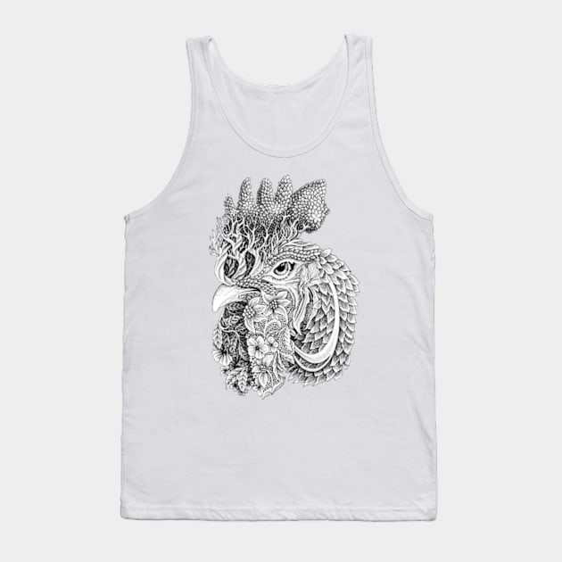 Rooster 1 Tank Top by Nasitama